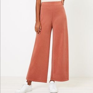 LOFT Petite Knit Wide Leg Pants